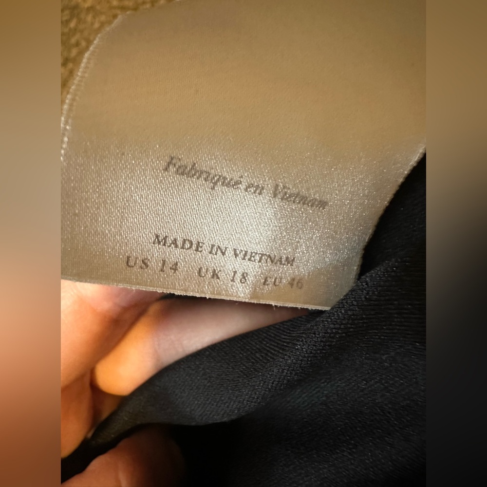 BHLDN black satin maxi dress with slit - Picture 4 of 7